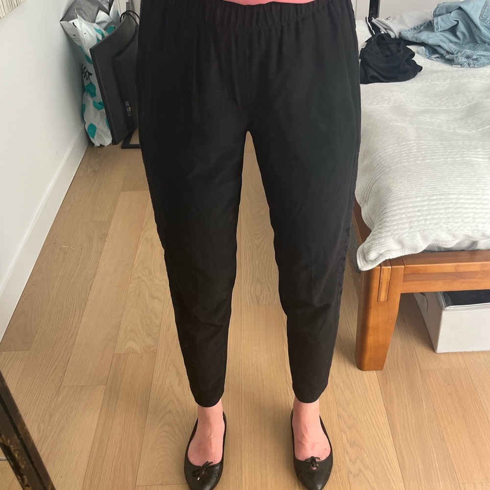 Club Monaco summer silk tapered pants